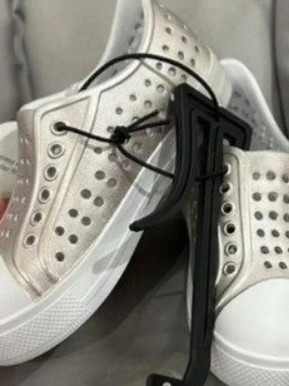 Wonder Nation Baby Slip-On Ventilated Casual/Water Shoes NWT Metallic Champagne